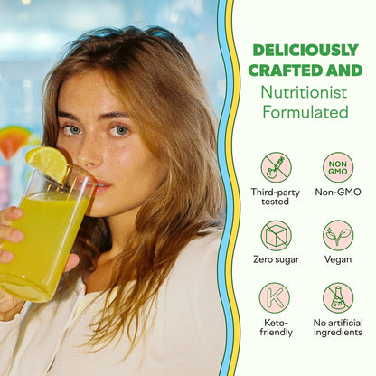 Feel Goods Gut Guardian, Gut Health Powder Packets - Probiotic Fiber Powder with Prebiotics & L Glutamine for Digestive Health, Bloating Relief & Digestion Support - Zero Sugar & Organic Flavor Feel Goods buy supplements Au