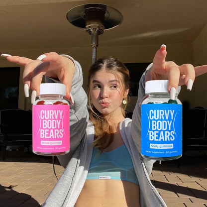 Curvy Body Bears Gummies Combo Pack - Chest and Bum Gummies - Workout Aid Curvy Body BearsBuy Supplements Australia