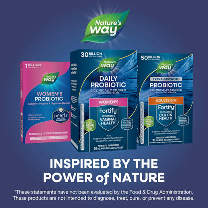 Nature’s Way Fortify Women’s Probiotic, 30 Billion Live Cultures, 11 Strains, Prebiotic, 30 Capsules Nature's WayBuy Supplements Australia