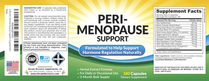 Perimenopause Support (3-Month) Supplement Blend | Women's Health & Hormone Support with 11 Herbs & Extracts | Female Hormonal Balance Supplements | 90-Day Bulk Supply | 180 Capsules Elevate Recovery SupplementsBuy Supplements Australia
