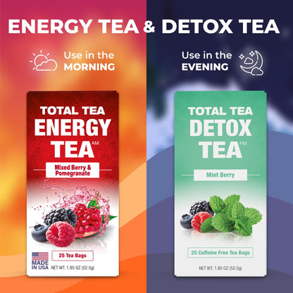 Total Tea Slimming Detox Tea for a Healthy Weight Support - Caffeine Free - Herbal Total TeaBuy Supplements Australia