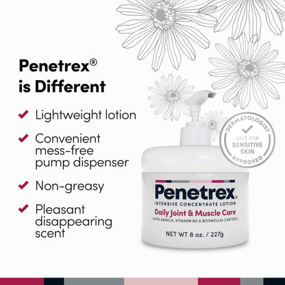 Penetrex Joint & Muscle Care Lotion – Soothing Botanical Formula with Arnica, Vitamin B6 & MSM – Lightweight Easy to Apply Lotion - Fresh Disappearing Scent - for Everyday Movement Support Penetrex buy supplements Au