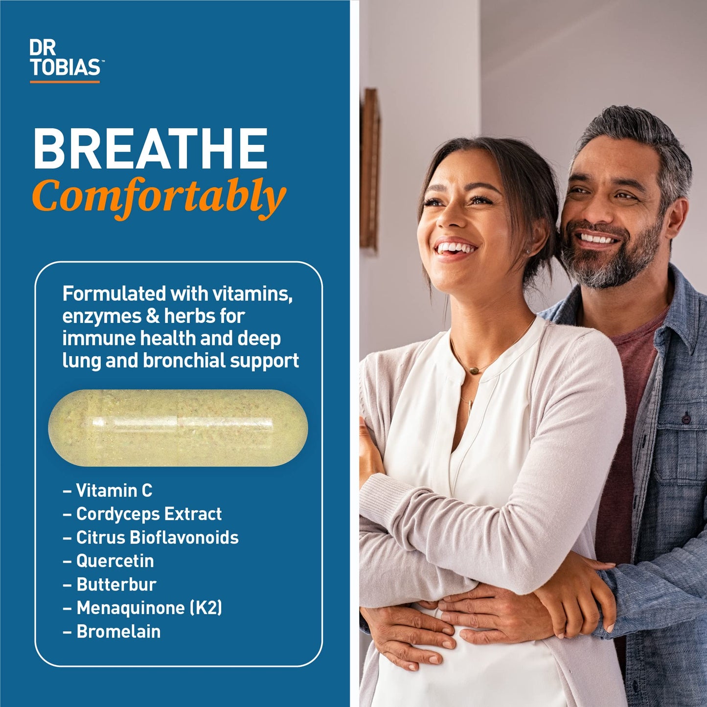 Dr. Tobias Lung Health, Lung Support Supplement with Vitamin C, Butterbur, Quercetin Dr. TobiasBuy Supplements Australia