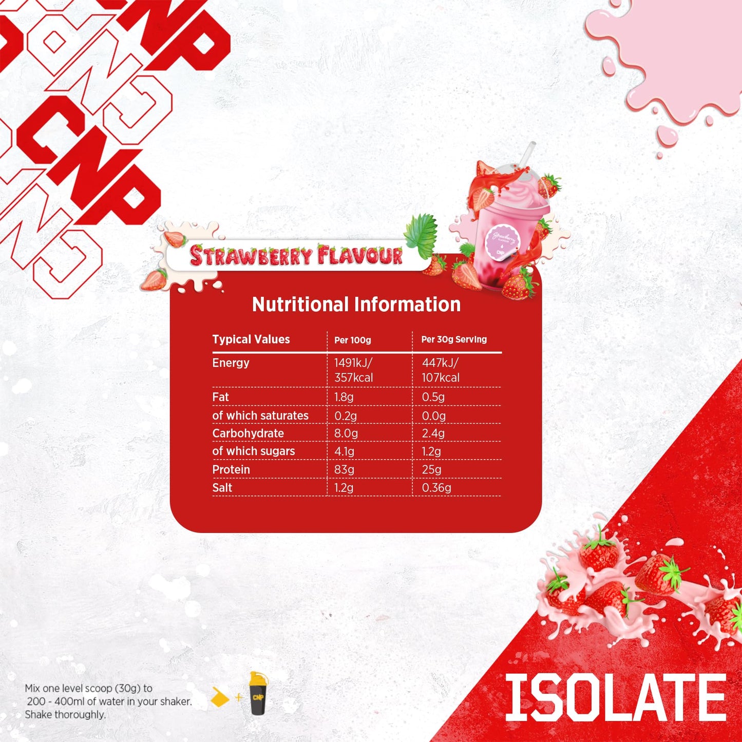 CNP Professional Isolate, Premium Whey Protein Isolate, 26g Protein, 1.6kg & 900g, 53/30 Servings CNP ProfessionalBuy Supplements Australia