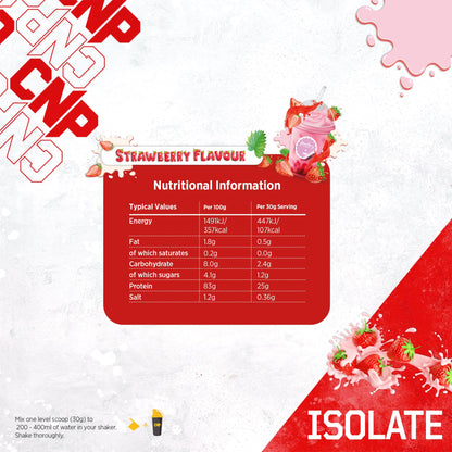 CNP Professional Isolate, Premium Whey Protein Isolate, 26g Protein, 1.6kg & 900g, 53/30 Servings CNP ProfessionalBuy Supplements Australia
