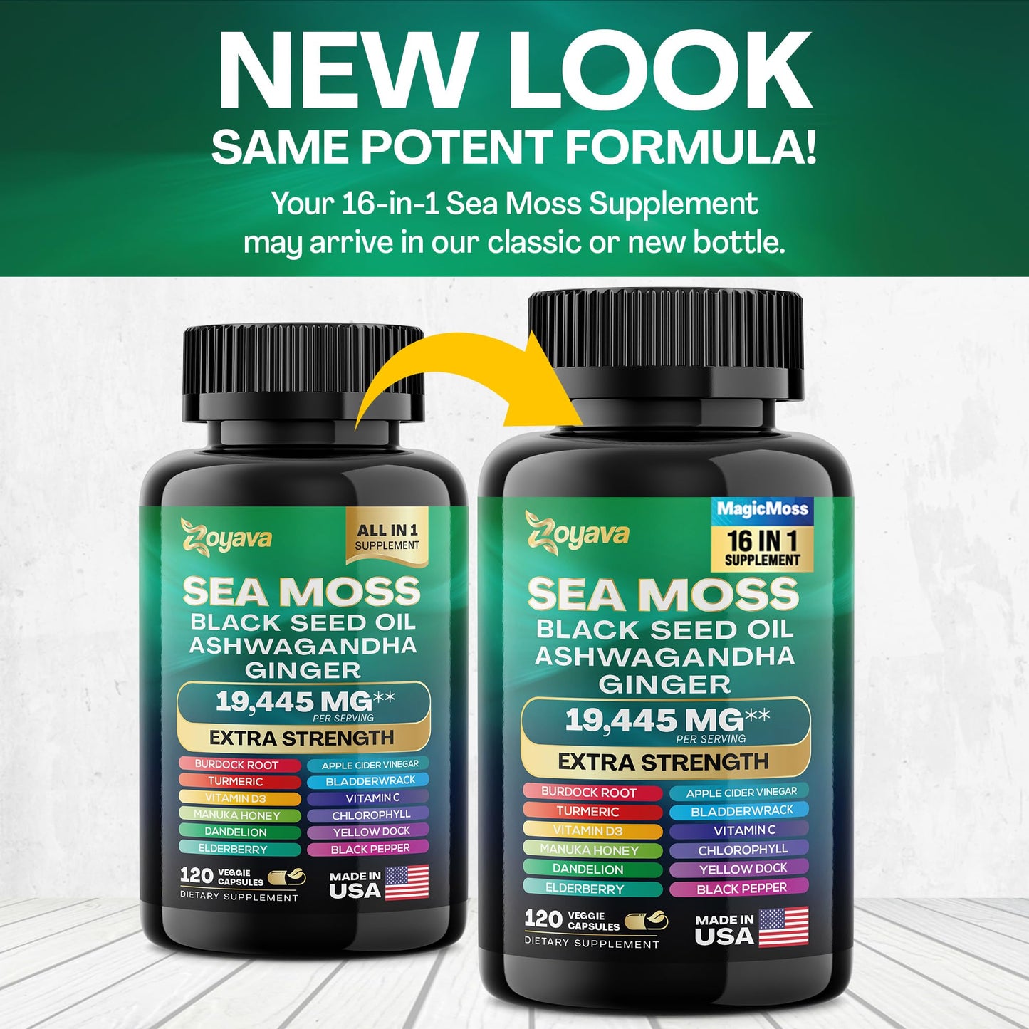 Zoyava Sea Moss 7000mg Black Seed Oil 4000mg Ashwagandha 2000mg Turmeric ZoyavaBuy Supplements Australia
