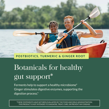 Gaia Herbs Ginger-Turmeric Postbiotic - Healthy Gut Support* - 60 Vegan Liquid Phyto-Caps (30 Servings) Gaia HerbsBuy Supplements Australia