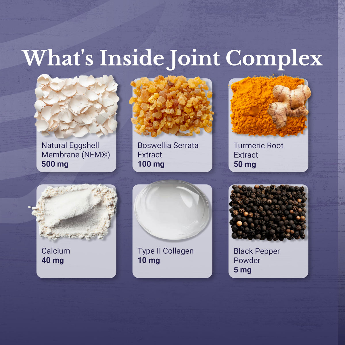 NATION HEALTH MD Joint Complex - Joint & Cartilage Health - Joint Support Supplement with Calcium, NEM Eggshell Membrane, Boswellia Serrata - Knee Supplements for Men & Women, 60 Capsules NATION HEALTH MDBuy Supplements Australia
