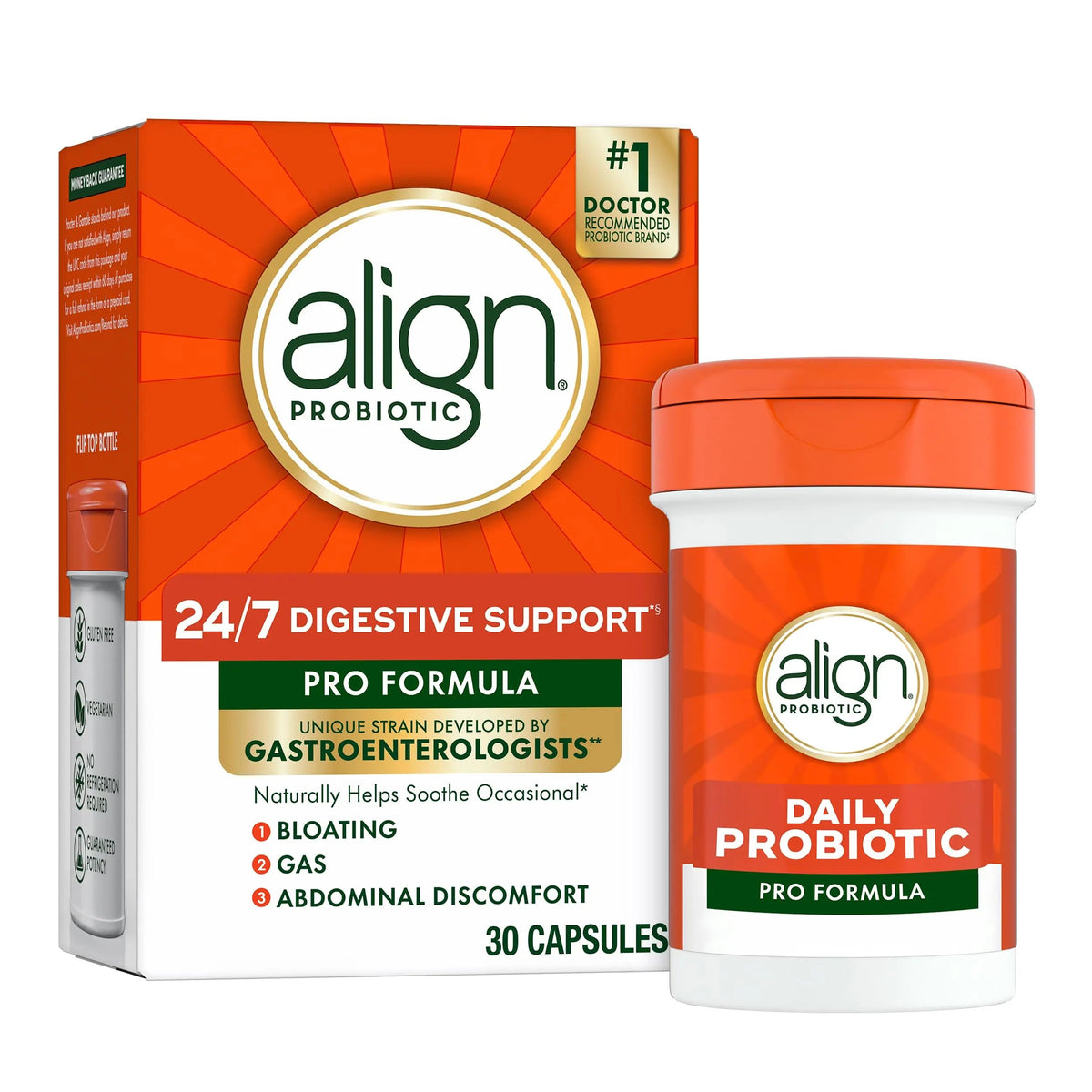 Align Probiotic, Pro Formula, Probiotics for Women and Men, Probiotics for Digestive Health, Men and Womens Probiotic Capsules Help Relieve Occasional Bloating & Gas*, 30 Capsules AlignBuy Supplements Australia