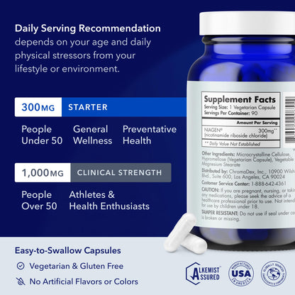 TRU NIAGEN Patented NAD Supplement for Brain Function, Anti Aging & Cell Regeneration, 300mg Niagen, 90 Servings | Supports Cellular Energy, Muscle | Nicotinamide Riboside (NR) Take 1 Daily | 1 Bottle TRU NIAGENBuy Supplements Australia