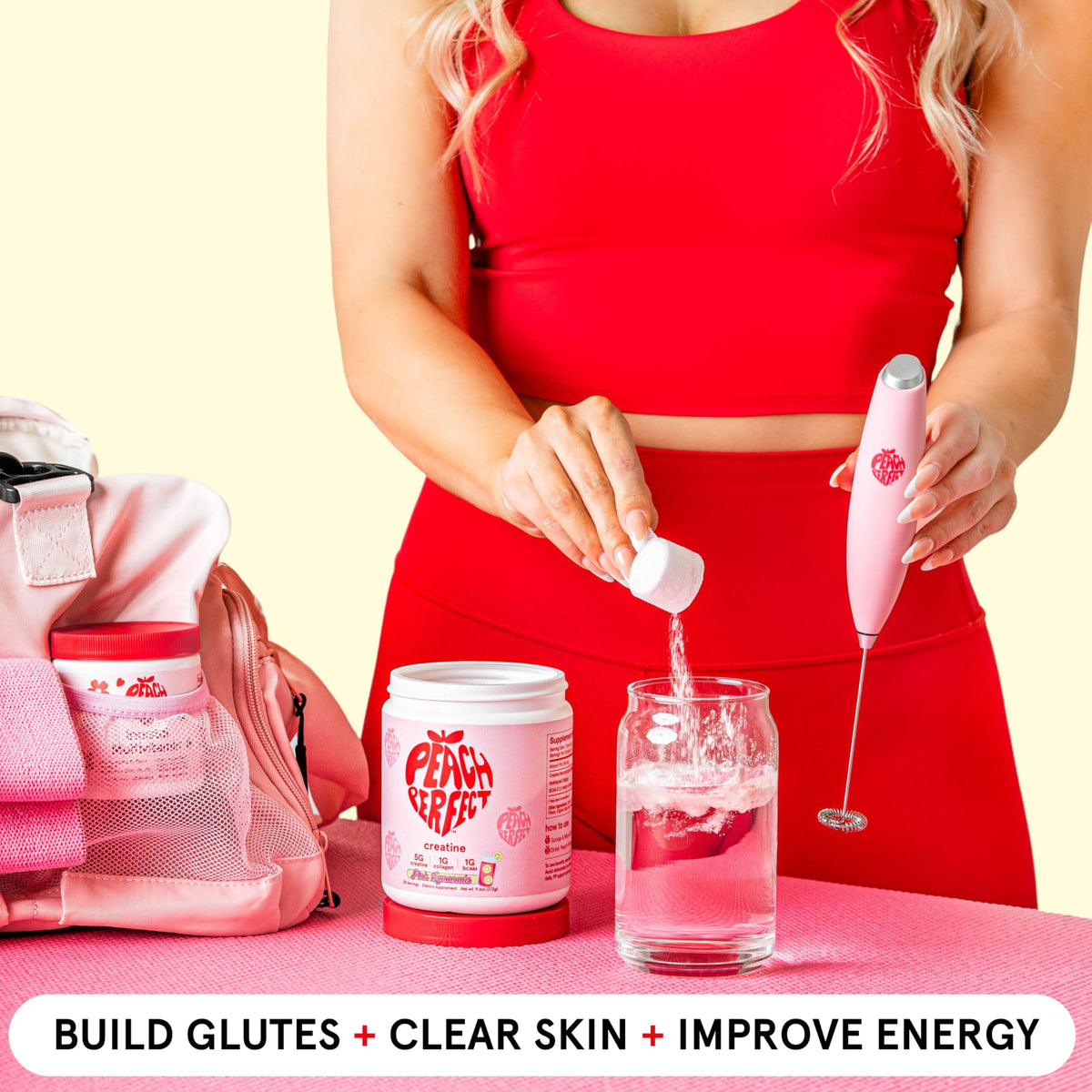 Peach Perfect Creatine Blend for Women – Micronized Creatine Monohydrate with BCAA & Collagen for Glute Strength Support – Strawberry Acai – 30 Servings Peach PerfectBuy Supplements Australia