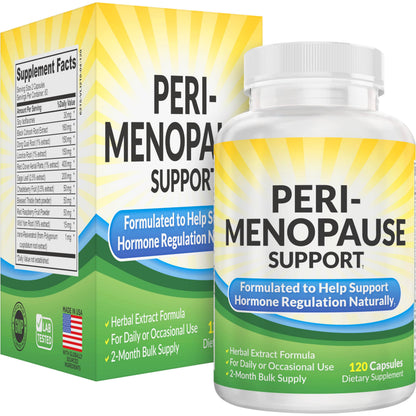 Perimenopause Support (2-Month) Supplement Blend | Women's Health & Hormone Support with 11 Herbs & Extracts | Female Hormonal Balance Supplements | 60-Day Bulk Supply | 120 Capsules Elevate Recovery SupplementsBuy Supplements Australia