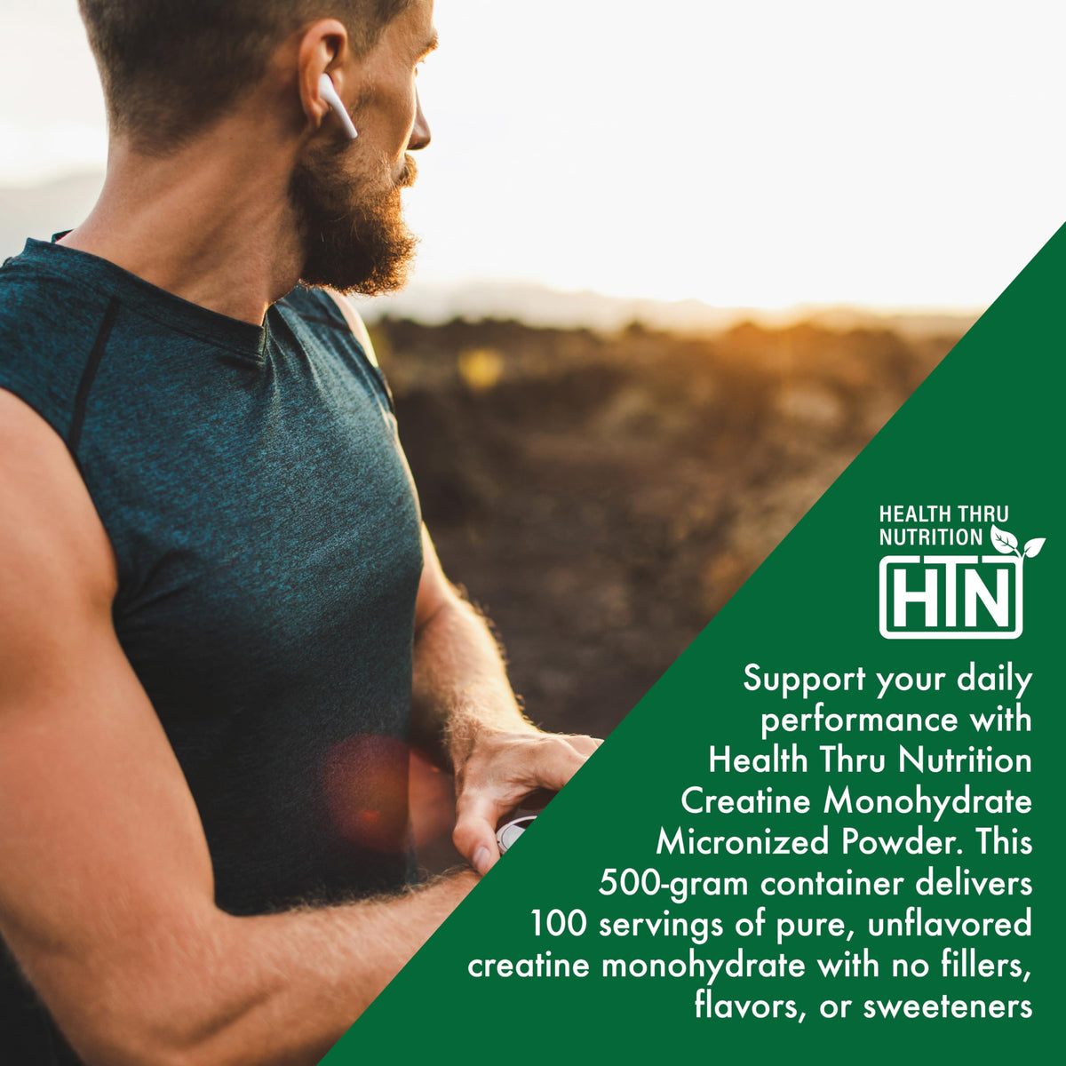 Health Thru Nutrition Creatine Monohydrate Micronized Powder – 500g Pure Unflavored – 5g Per Scoop – Workout Support, Muscle Fuel and Recovery Bulk Supplement | Non-GMO, Vegan Health Thru NutritionBuy Supplements Australia