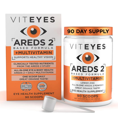 Viteyes AREDS 2 Powder + Multivitamin All-in-One, Macular Protection, Alternative to AREDS 2 chewables, No Pills, Lutein & Zeaxanthin Viteyes