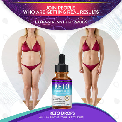 Keto Diet Drops Weight Loss Ketogenic Supplement - Premium Fat Burner Formula TopluxBuy Supplements Australia