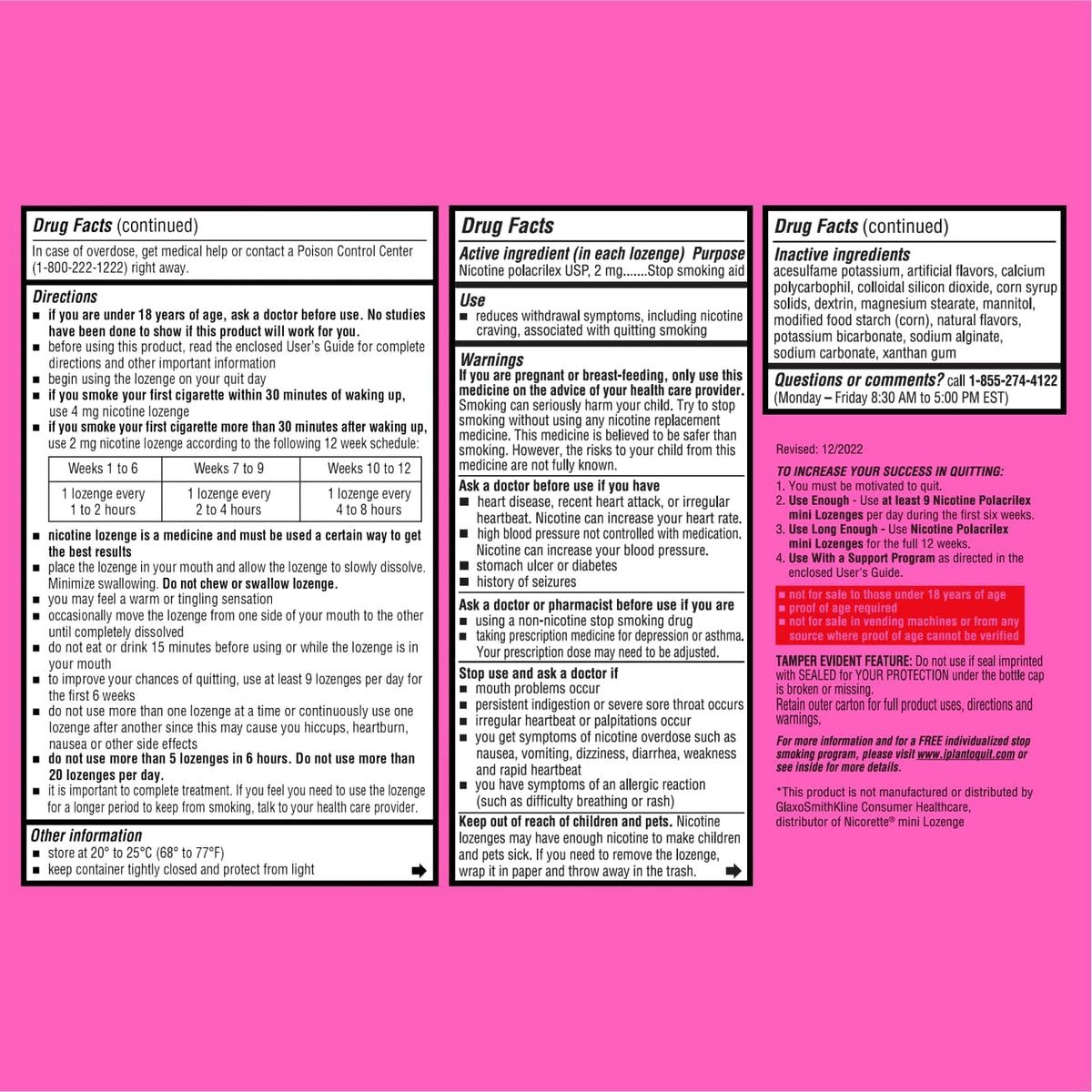 Blip NRT Nicotine Lozenge Mini's - 2mg Mint Flavor (27 Count) - Help Quit Smoking Aid, Reduce Cravings - Nicotine Replacement Blip buy supplements Au