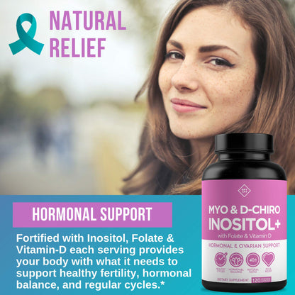 Premium Inositol Supplement Bundle - Myo-Inositol and D-Chiro Inositol Plus Folate OptifyBuy Supplements Australia