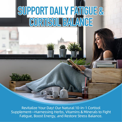 Yuselyn Cortisol Supplements for Women & Men, 10-in-1 Cortisol Detox Manager - High Cortisol Lowering Supplements with Magnesium, Ashwagandha & L-Theanine for Balanced Calm & Stress Relief YuselynBuy Supplements Australia