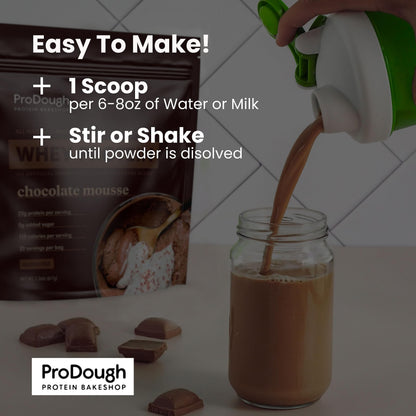 ProDough Gourmet Whey Isolate Hydrolized Protein Powder for Shake Mix- Easy Digest ProDough Protein BakeshopBuy Supplements Australia
