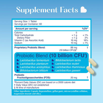 LOVEBUG Skinny Prebiotics and Probiotics for Women Digestive Health & Immune Support - 10 Billion CFU Probiotic Strains Gut Health, Gas, Constipation & Bloating, 60ct LOVEBUGBuy Supplements Australia