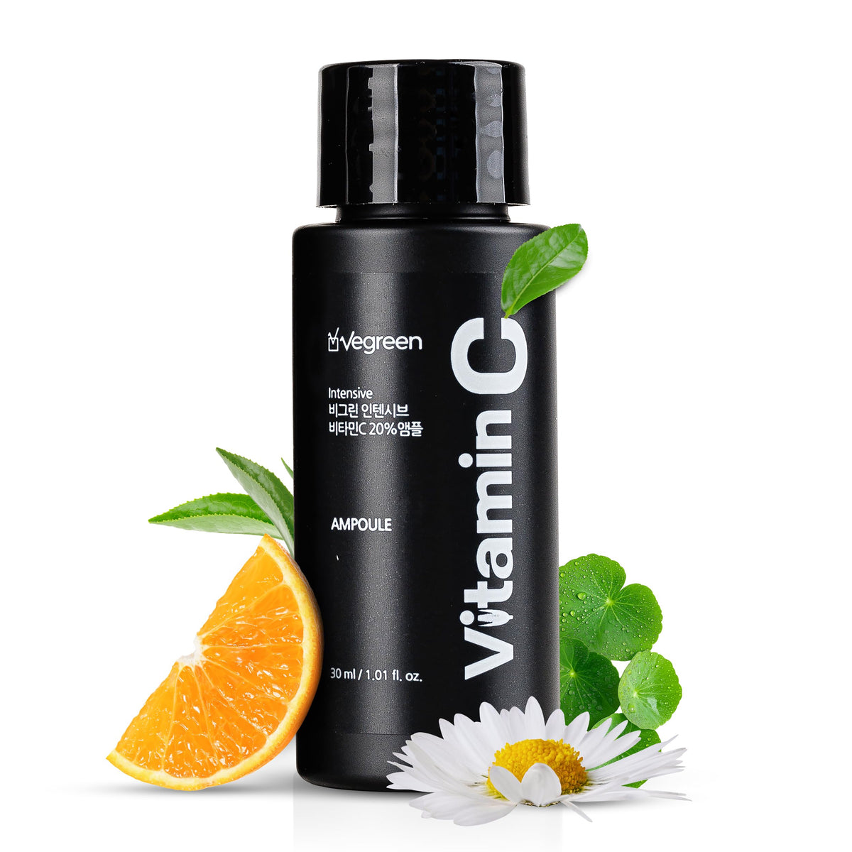 VEGREEN 20% Pure Vitamin C Ampoule for Face - Waterless Pure L-Ascorbic Acid & Chamomile for Sensitive Skin, Dark Spot Corrector, Brightening & Anti-Aging Korean Glass Skin Essence, 1.01 fl oz VEGREEN buy supplements Au