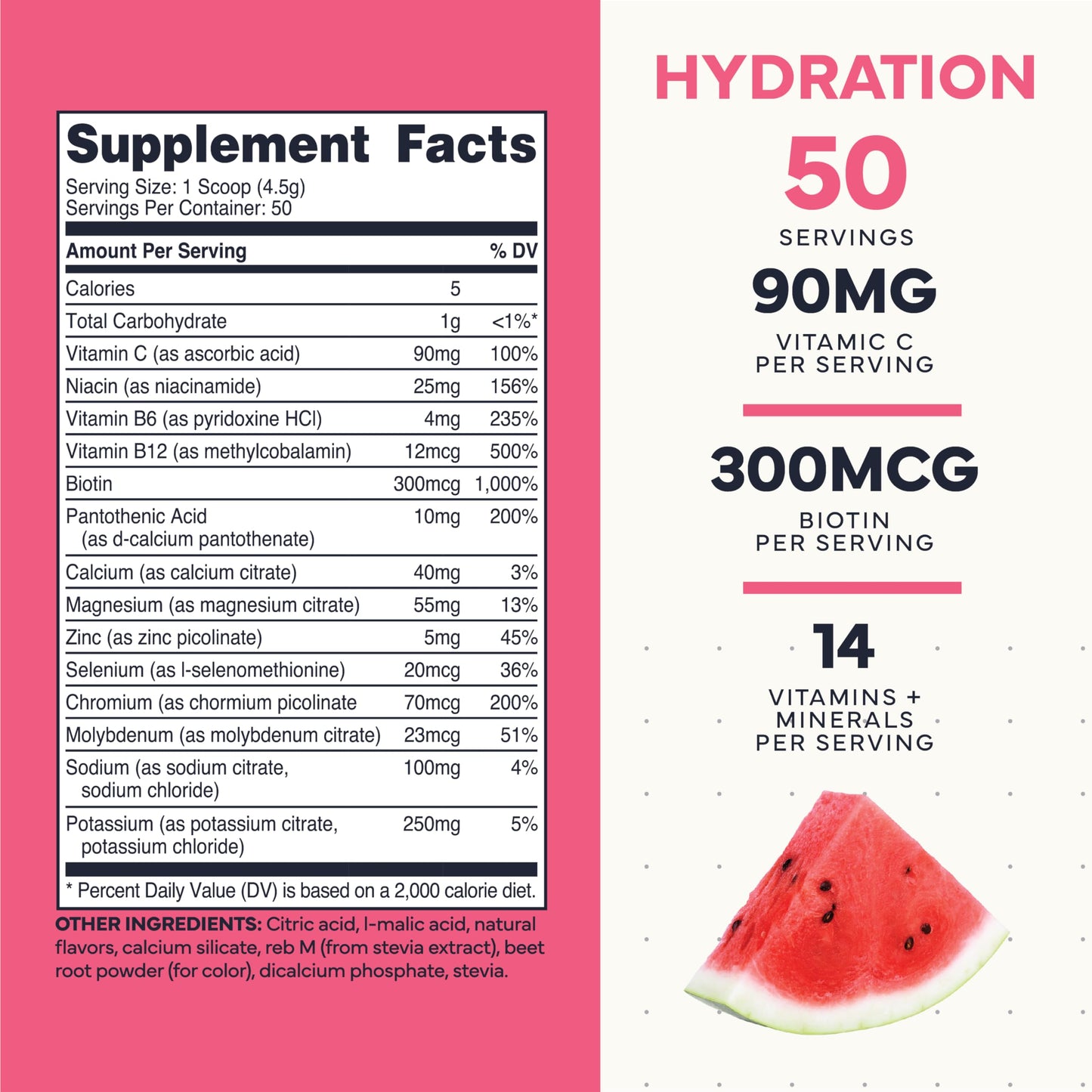 Type Zero Clean Electrolytes Hydration Powder Drink Mix + 14 Essential Vitamins & Minerals - Sugar Free, Zero Artificial Ingredients - Watermelon Flavor, 50 Servings Type ZeroBuy Supplements Australia