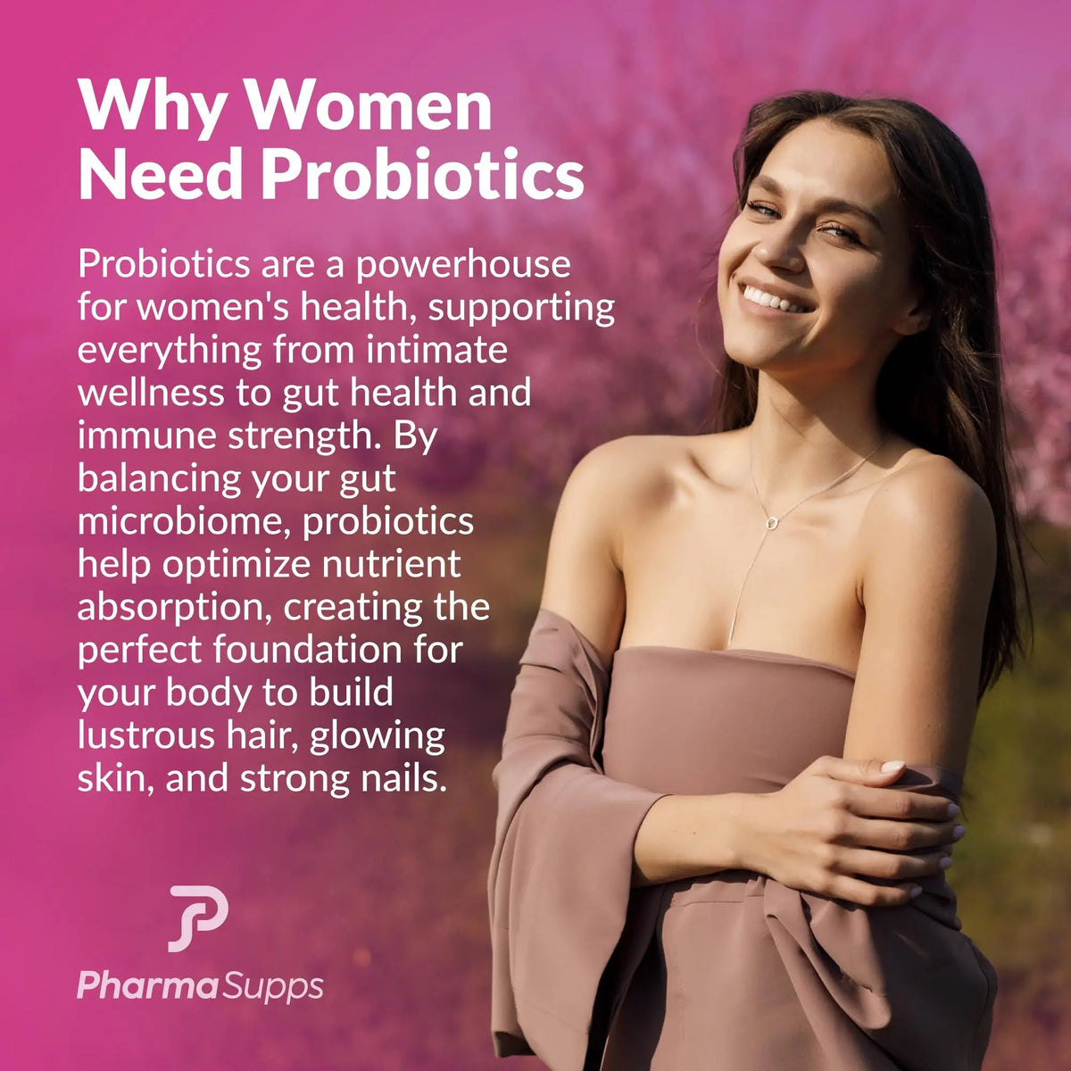 ADVANCED Women's Probiotics for Gut Health - Hair, Skin, & Nails Vitamins Support - 50 Billion CFU w/ Collagen, Biotin & Keratin - Probiotic Supplement for Digestive Health & Bloating Relief, USA-Made PharmaSupps buy supplements Au