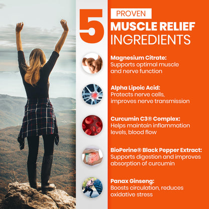 SaltWrap Mag 3D – Daytime (Non-Drowsy) Leg Cramp & Muscle Relief Support - Natural Supplement for Muscle and Nerve Health with Turmeric, Alpha Lipoic Acid & Magnesium SaltWrapBuy Supplements Australia