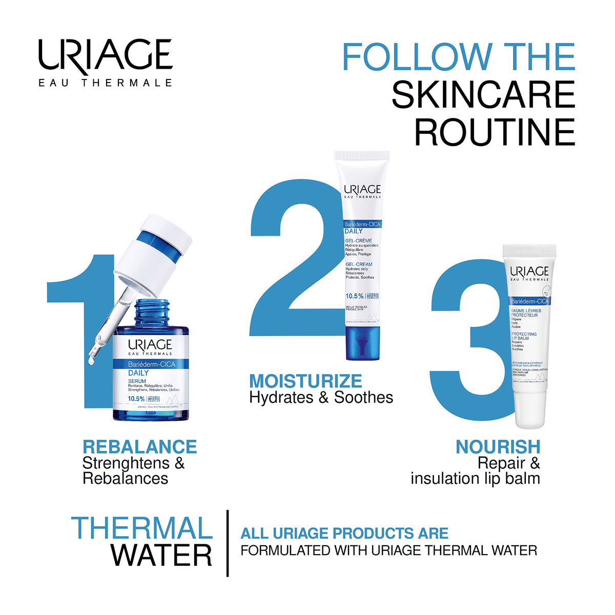 Uriage Bariéderm-cica Daily Serum 1 fl.oz. | Anti-Aging Face Serum that Prevents Fine UriageBuy Supplements Australia