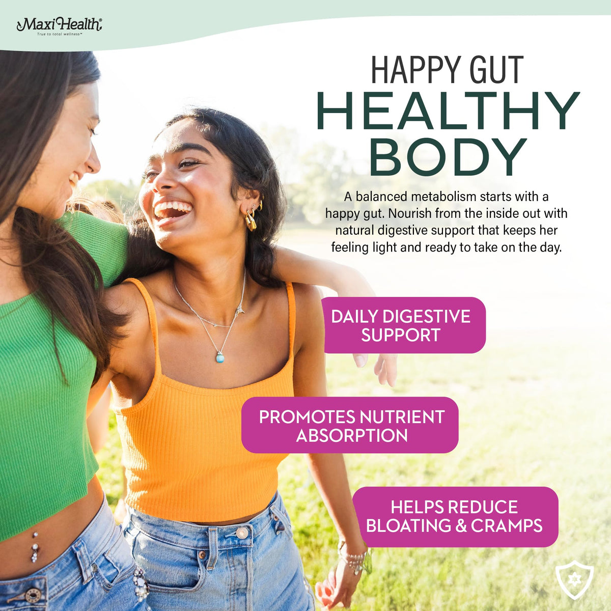 Teen Vitamins for Girls 12-17 - Teen Multivitamin D3, Iron, Calcium, Biotin, Zinc, Digestive Enzymes – Teenager Girl Multi Vitamins Maxi HealthBuy Supplements Australia