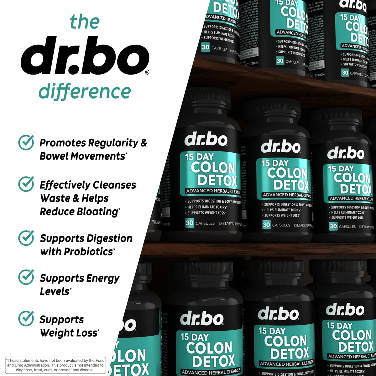 Colon Cleanser Detox for Weight Flush - 15 Day Intestinal Cleanse Pills & Probiotic - Fast Natural Laxative for Constipation Relief - Bowel Movement Supplements for Stomach Bloating, Gut Loss Support DR. BOBuy Supplements Australia