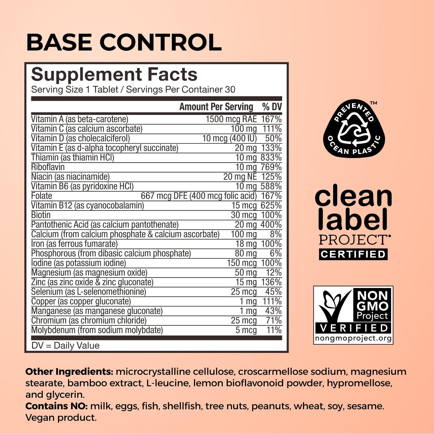 HUM Base Control Multivitamin for Women with Vitamin C, Iron, Biotin, Zinc, B Complex, Daily Women's Multivitamin, 22 Essential Vitamins & Minerals HUMBuy Supplements Australia