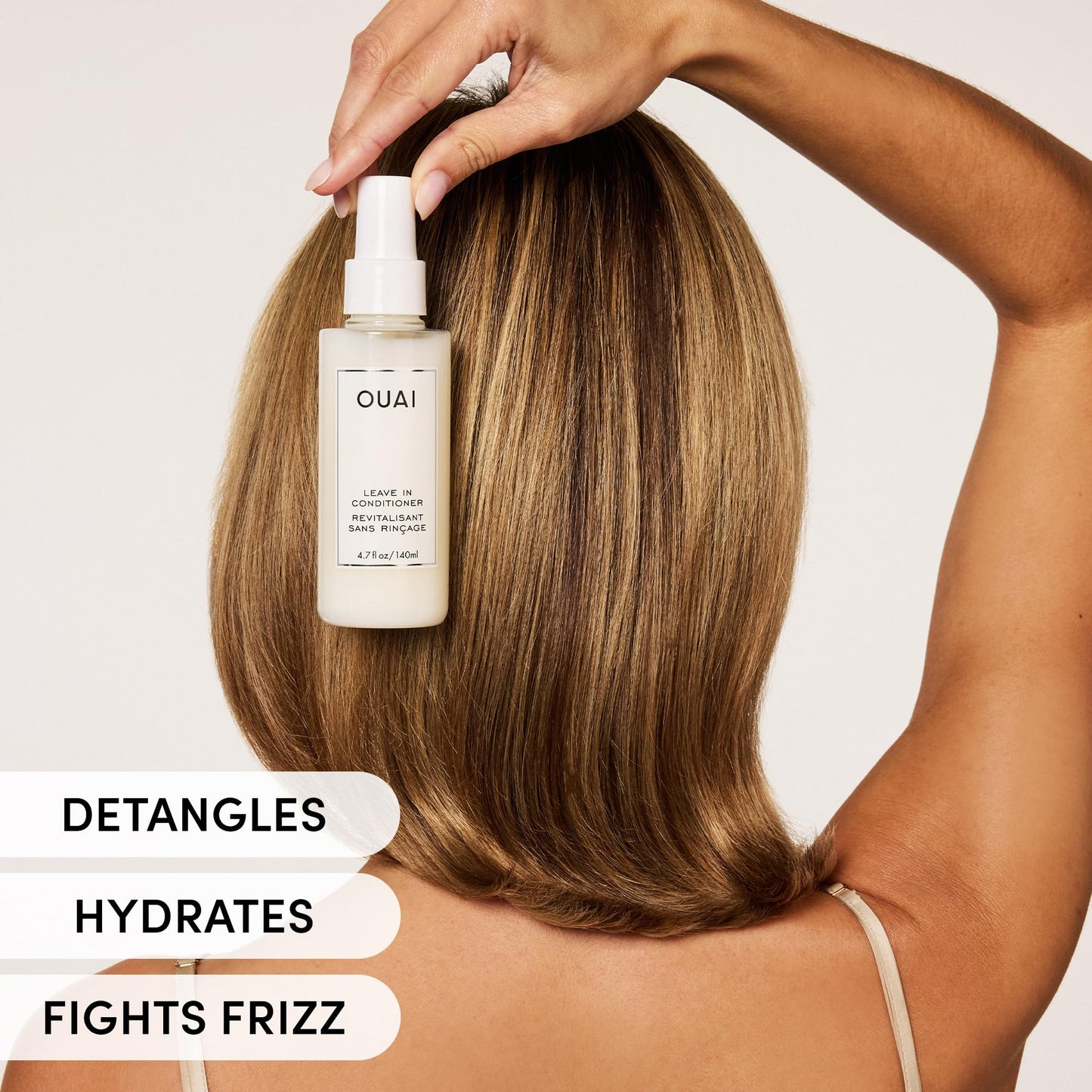 OUAI Leave In Conditioner & Heat Protectant for Hair - Prep Hair for Styling or Use as Detangling Spray to Fight Frizz & Flyaways - No Parabens, Sulfates or Phthalates (4.7 oz) OUAIBuy Supplements Australia