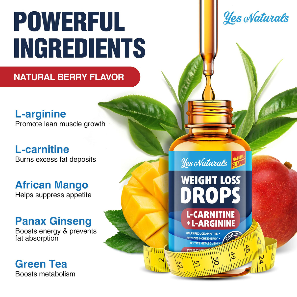 YES NATURALS! Weight Loss Drops - Natural Metabolism Booster & Appetite Suppressant YES NATURALS!Buy Supplements Australia