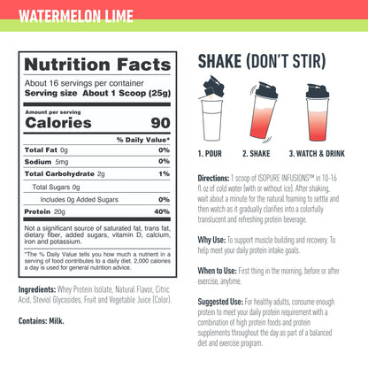 Isopure Protein Powder, Clear Whey Isolate Protein, Post Workout Recovery Drink Mix IsopureBuy Supplements Australia