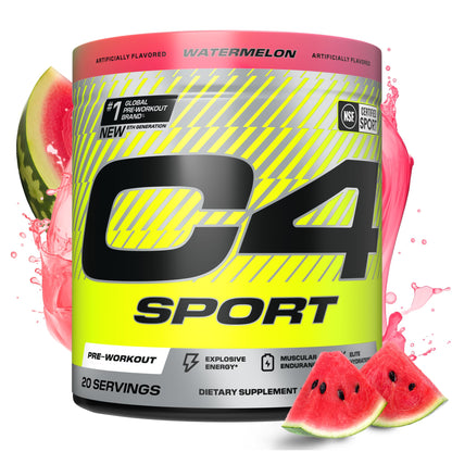 Cellucor C4 Sport Pre Workout Powder - NSF Certified for Sport - Elite Hydration - 200mg Caffeine + Creatine + Beta-Alanine