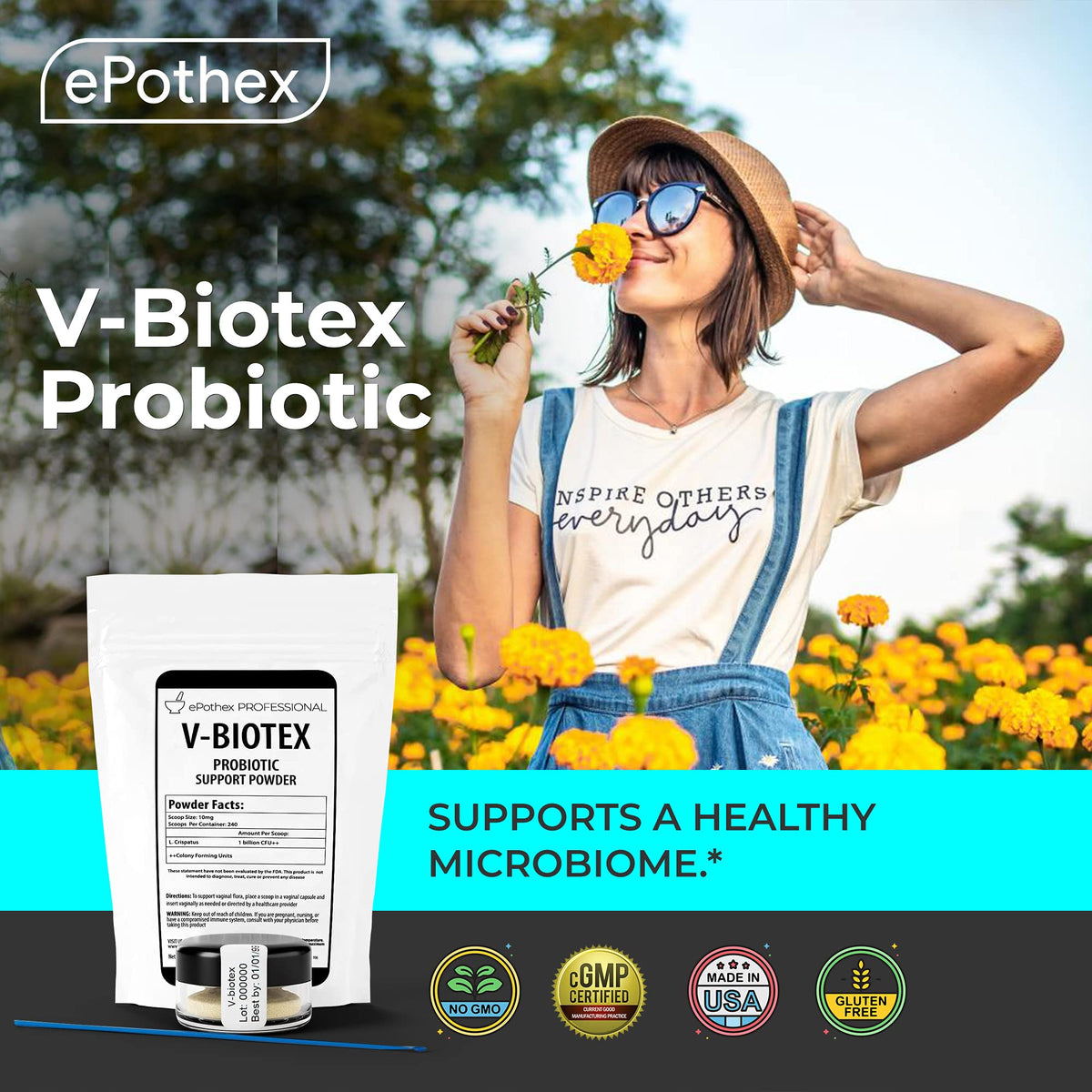 EPOTHEX V-Biotex - Pure L. Crispatus Probiotic Powder | Vaginal Probiotic | Promotes Vaginal & Urinary Health EPOTHEXBuy Supplements Australia