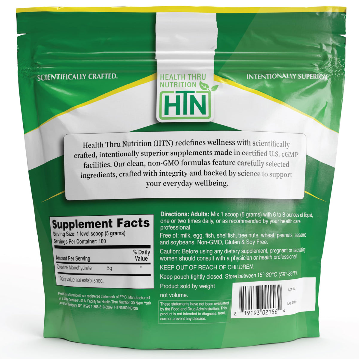 Health Thru Nutrition Creatine Monohydrate Micronized Powder – 500g Pure Unflavored – 5g Per Scoop – Workout Support, Muscle Fuel and Recovery Bulk Supplement | Non-GMO, Vegan Health Thru NutritionBuy Supplements Australia