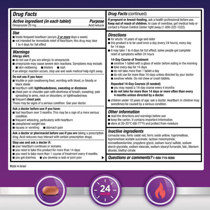 GoodSense Omeprazole Delayed Release Tablets 20 mg, Stomach Acid Reducer for Frequent Heartburn Treatment, 42 Count GoodSense buy supplements Au