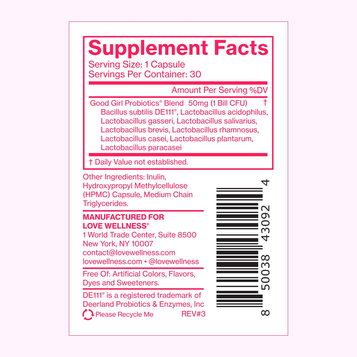 Love Wellness Good Girl Probiotics and Healthy V Vitamin | Womens Wellness Duo | Womens Probiotics Supplements for pH Balance and Vaginal Health Love WellnessBuy Supplements Australia