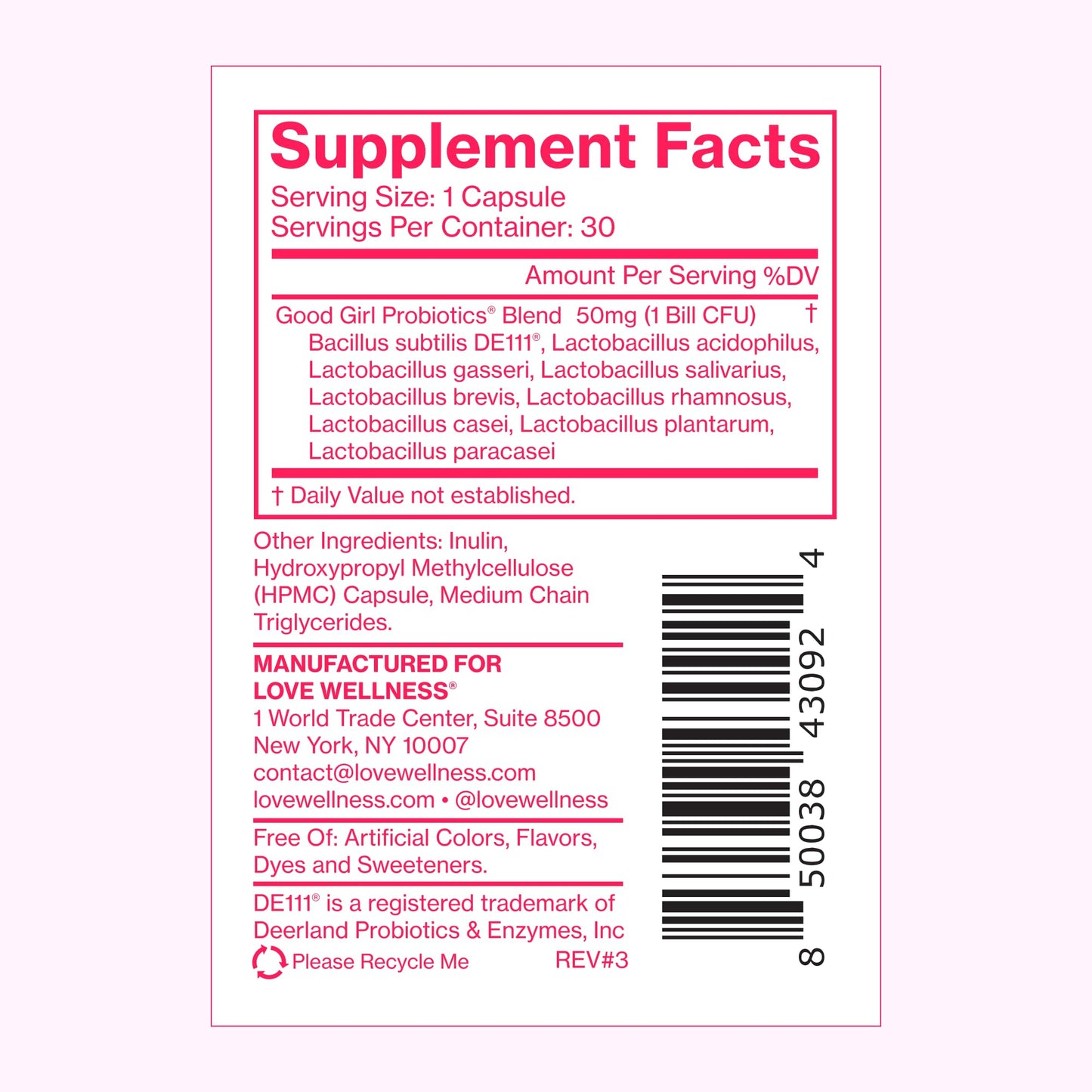Love Wellness Good Girl Probiotics and Healthy V Vitamin | Womens Wellness Duo | Womens Probiotics Supplements for pH Balance and Vaginal Health Love WellnessBuy Supplements Australia