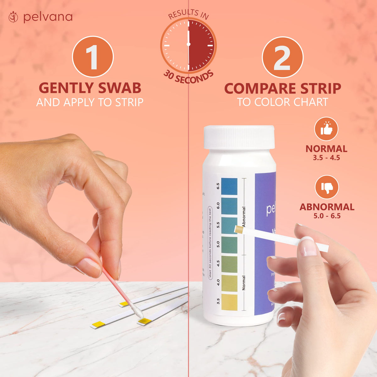 Pelvana Vaginal pH Balance Test Strips for Women 50 Strips - Vaginal pH Test Strips PelvanaBuy Supplements Australia
