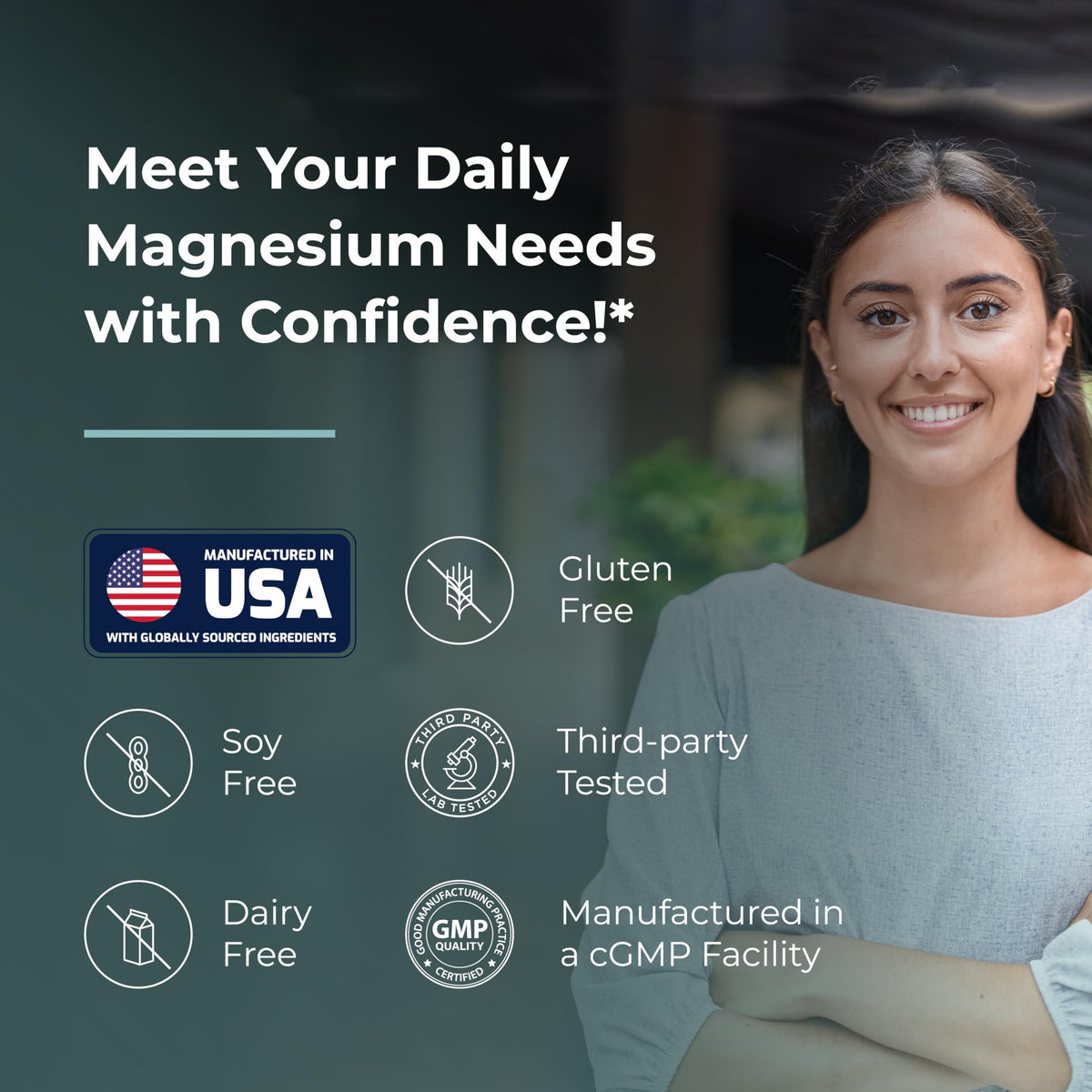Sandhu's Magnesium Glycinate Lysinate | 120 Easy to Swallow Chelated Vegan Capsules | Magnesium Lysine Chelate Supplement for High Absorption | for Best Sleep, Leg Cramps, Relaxation Sandhu'sBuy Supplements Australia