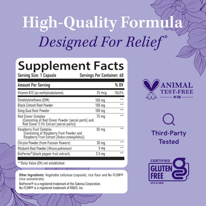 Menopause Supplements for Women Hot Flashes & Night Sweats | Hormone Balance, Menopause Relief for Women & Perimenopause Support | With Black Cohosh, DIM & Red Clover | 60 Ct (2 Month Supply) SMNutritionBuy Supplements Australia