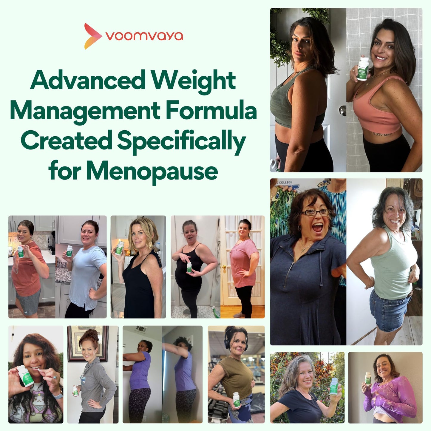 VoomVaya MenoSlim Advanced Menopause Weight Loss for Women – Menopause & Perimenopause Supplement for Women – Supports Healthy Metabolism & Overall Wellness – 60 Capsules VoomVayaBuy Supplements Australia