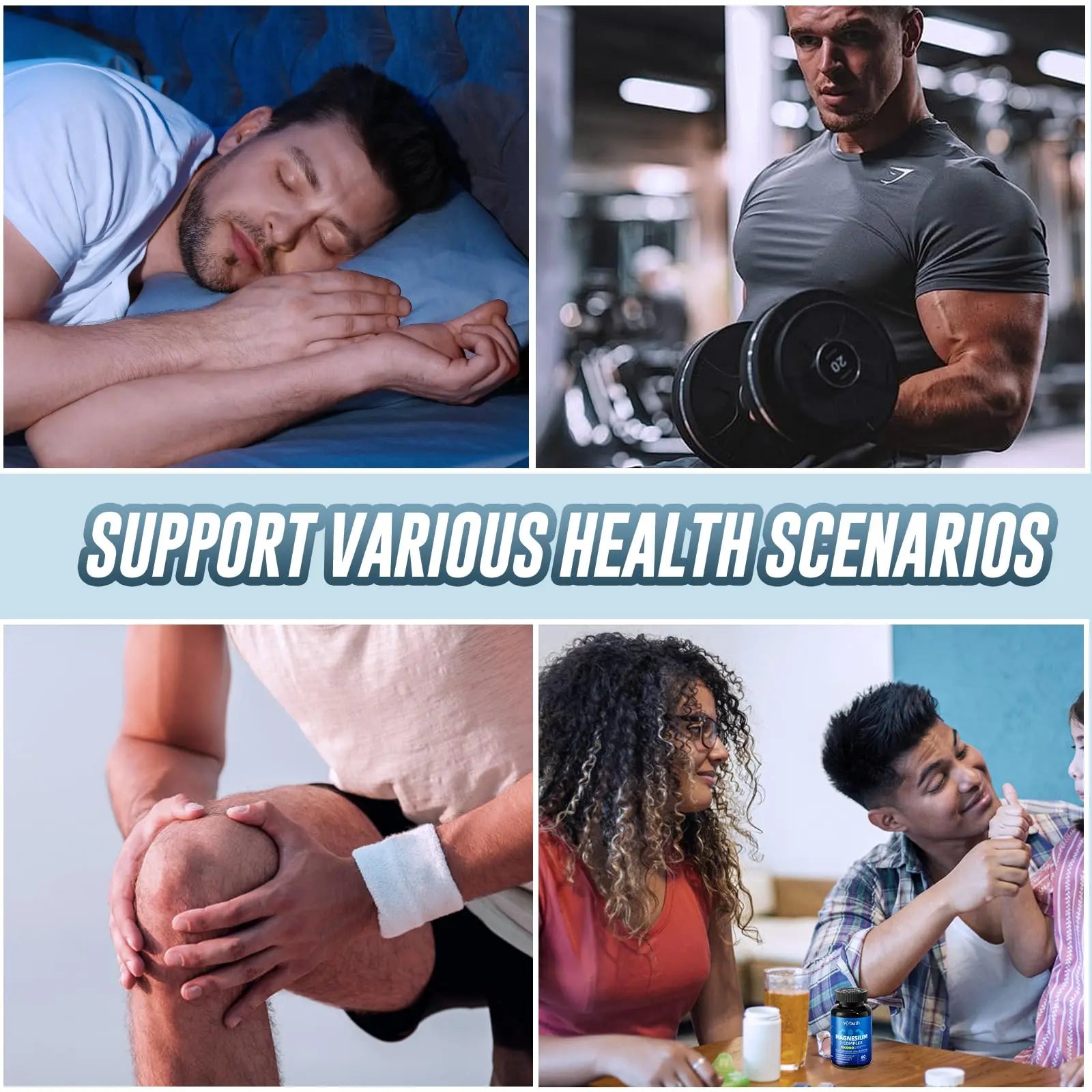 Magnesium 7 Complex Supplement Advanced with 7 Forms of Magnesium (Glycinate, Malate, Chelate, Aspartate, Orotate, Taurine, Citrate), Zinc, Vitamin D3 & Vitamin B6 VIYOUTH canada supplements