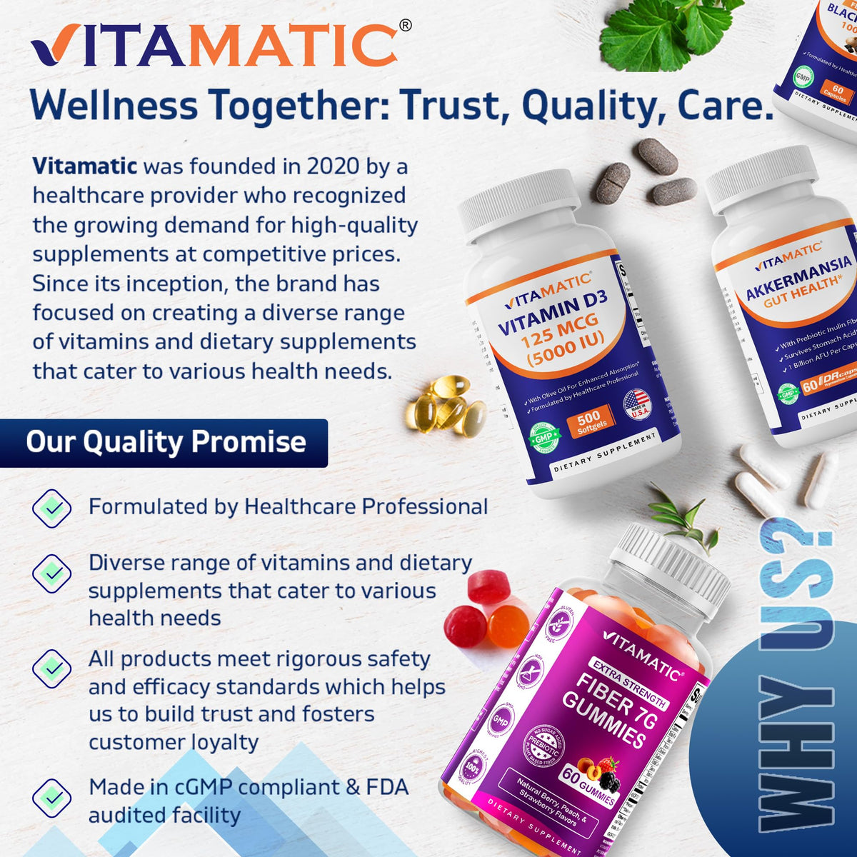 Vitamatic Boric Acid Vaginal Capsule Shell Suppositories 600 mg USP Grade Boric Acid in Vegetarian Capsule Shell - 60 Count VitamaticBuy Supplements Australia