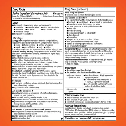 Amazon Basic Care Ibuprofen Tablets, 200 mg, Pain Reliever/Fever Reducer for Headache, Backache, Menstrual Pain and Body Aches, 100 Count Amazon Basic Care buy supplements Au