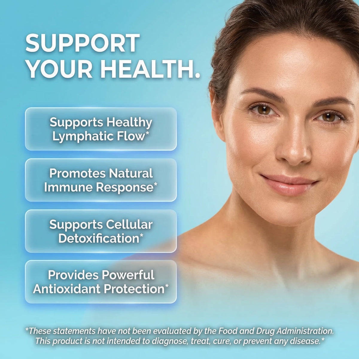 Organic Lymphatic Drainage Supplement | Lymphatic Support Drops | Burdock Root Echinacea Elderberry Dandelion Astragalus Milk Thistle Sea Moss Red Clover