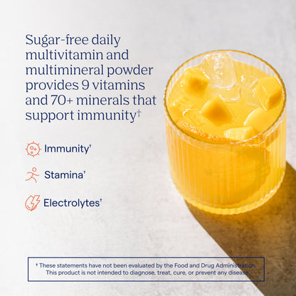 Trace Minerals Power Pak Multivitamin and Multimineral Packets - Electrolyte Support - 1200 mg Vitamin C plus 70+ Trace Minerals - Sugar Free - Orange Mango Flavor - 30 Packets Trace MineralsBuy Supplements Australia